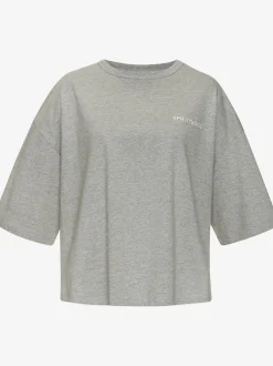 T-shirt ample logo brodé sur la poitrine