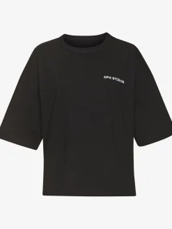 T-shirt ample logo brodé sur la poitrine