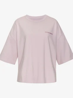 T-shirt ample logo brodé sur la poitrine