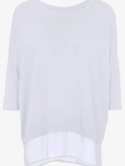 T-shirt ample tissu léger à l'ourlet