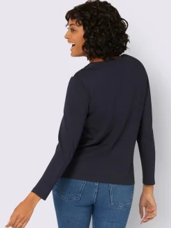 T-shirt avec un imprimé tendance et manches longues