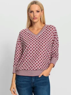 T-shirt bords-côtes rayés