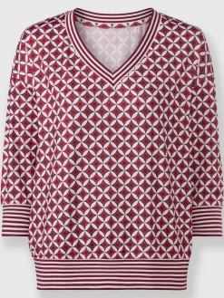 T-shirt bords-côtes rayés