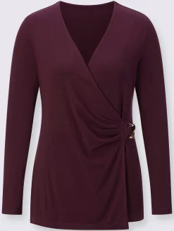 T-shirt cache-cœur 96% lyocell (tencel)
