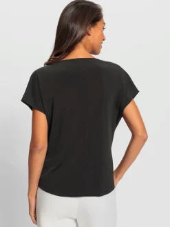 T-shirt cache-cœur superbe aspect cache-cœur