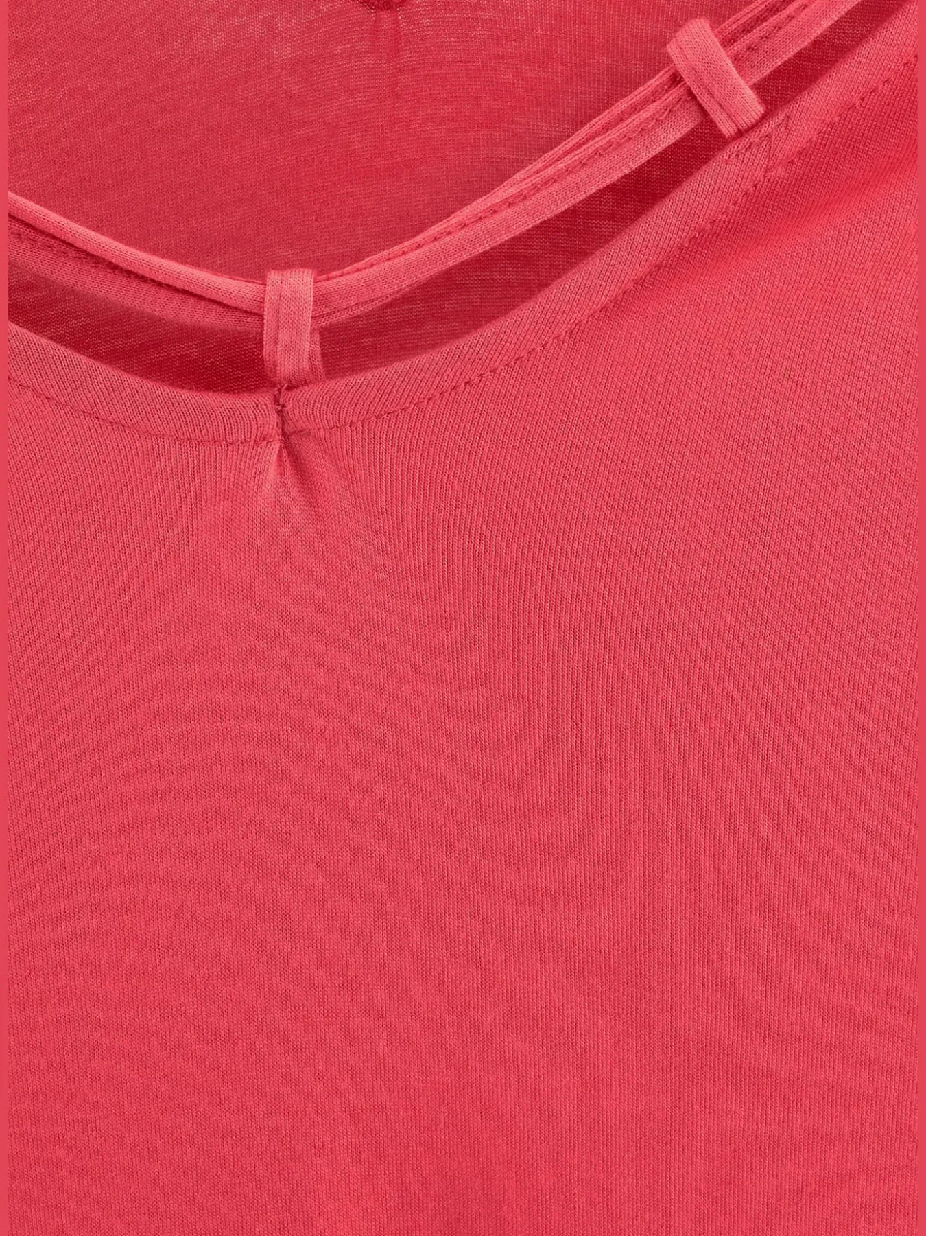 T-shirt col v avec cordons