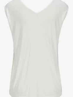 T-shirt col v avec cordons