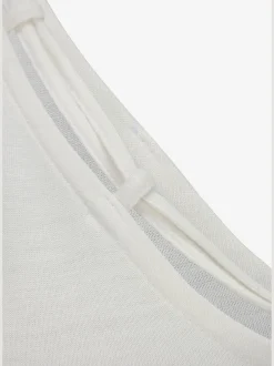 T-shirt col v avec cordons