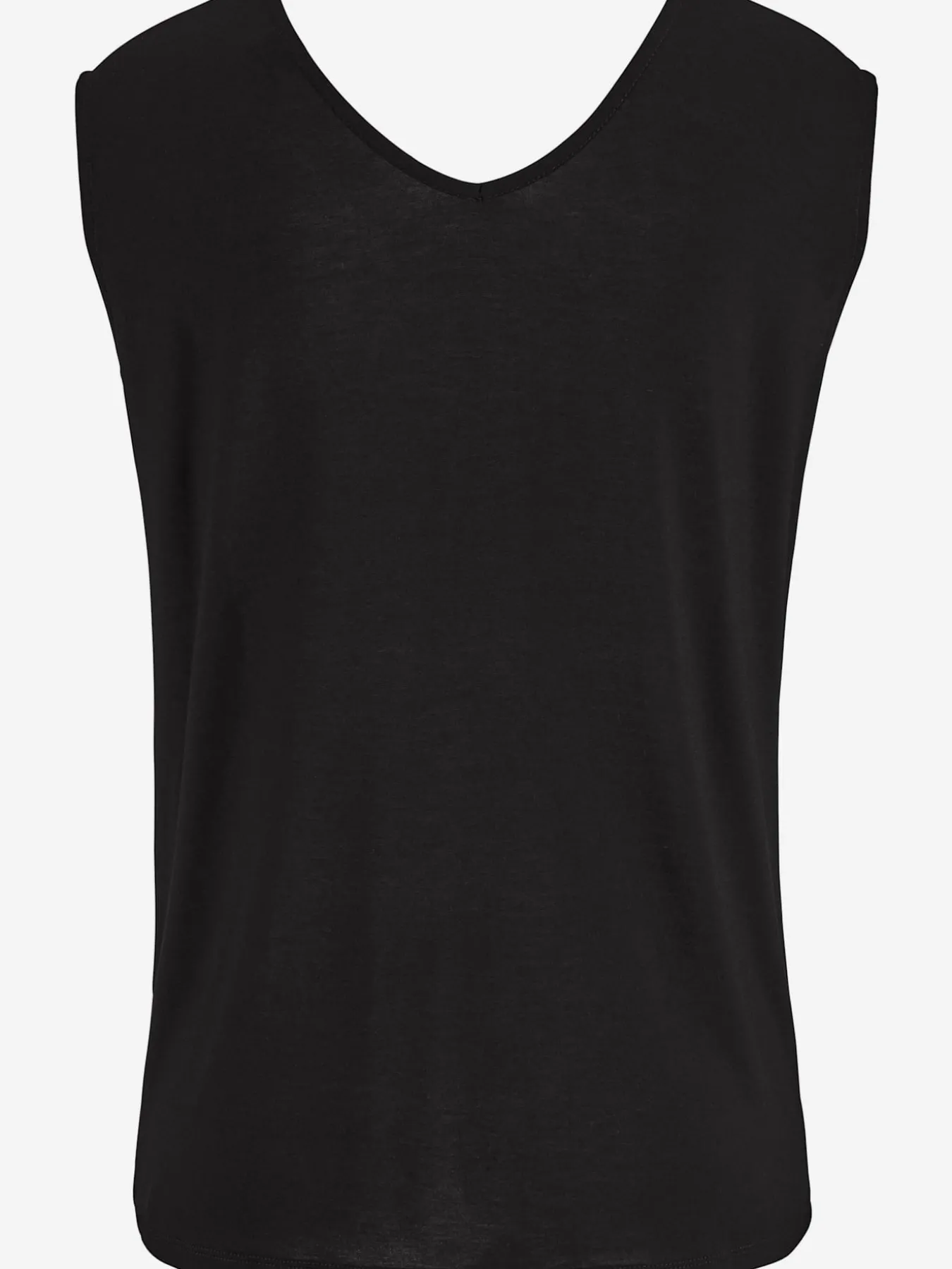 T-shirt col v avec cordons