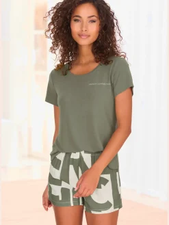 T-shirt de nuit à encolure ronde