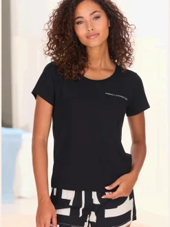 T-shirt de nuit à encolure ronde