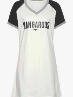 T-shirt de nuit court au style universitaire
