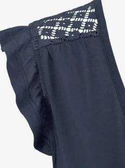 T-shirt de plage encolure avec fente et lien à nouer