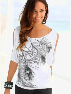 T-shirt de plage imprimé