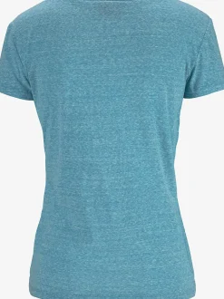 T-shirt de plage imprimé devant sur le côté pour un look vintage tendance