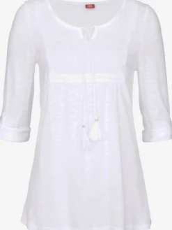 T-shirt de plage manches 3/4 avec bride