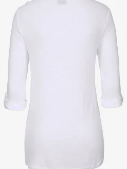 T-shirt de plage manches 3/4 avec bride