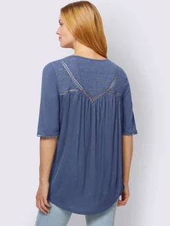 T-shirt détails en dentelle tendance