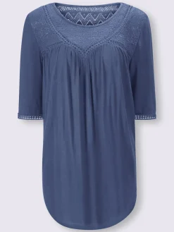 T-shirt détails en dentelle tendance