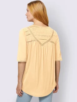 T-shirt détails en dentelle tendance
