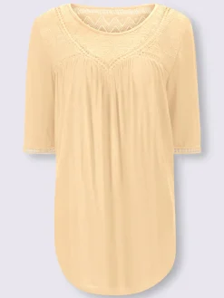T-shirt détails en dentelle tendance