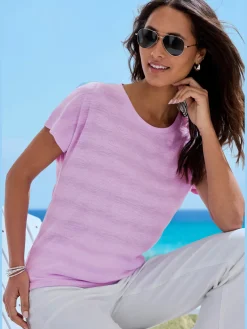 T-shirt effet structuré tendance
