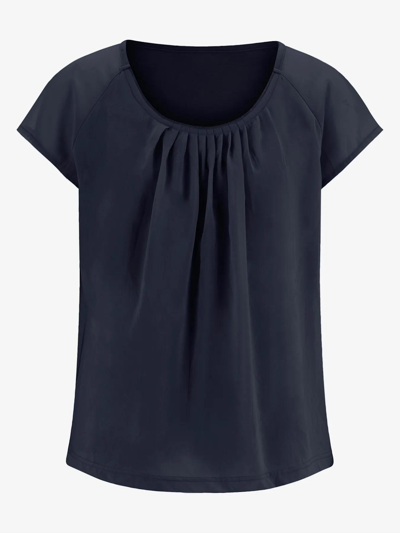 T-shirt en coton fluide effets plissés élégants