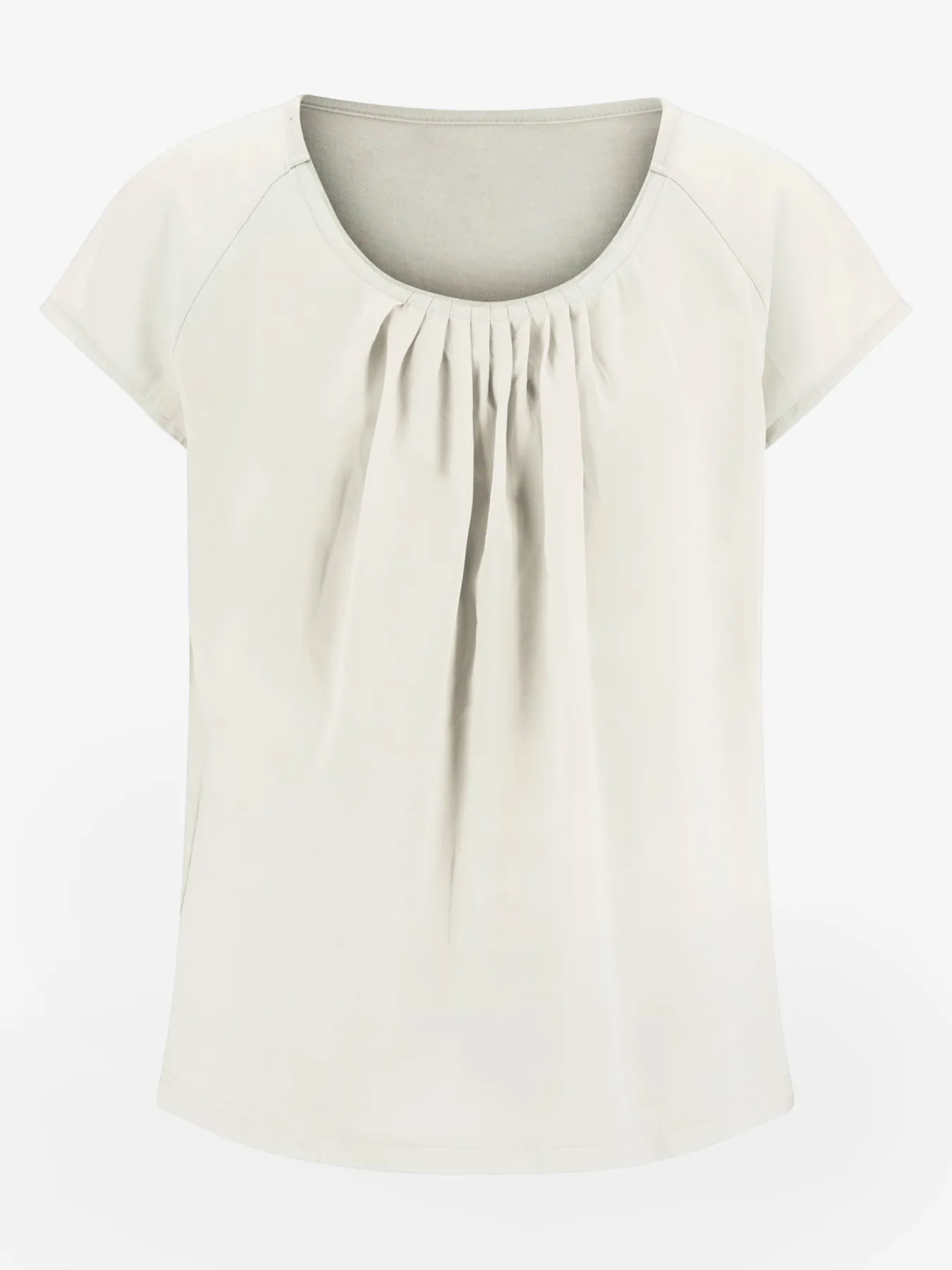 T-shirt en coton fluide effets plissés élégants