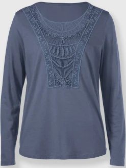 T-shirt en dentelle 50% modal