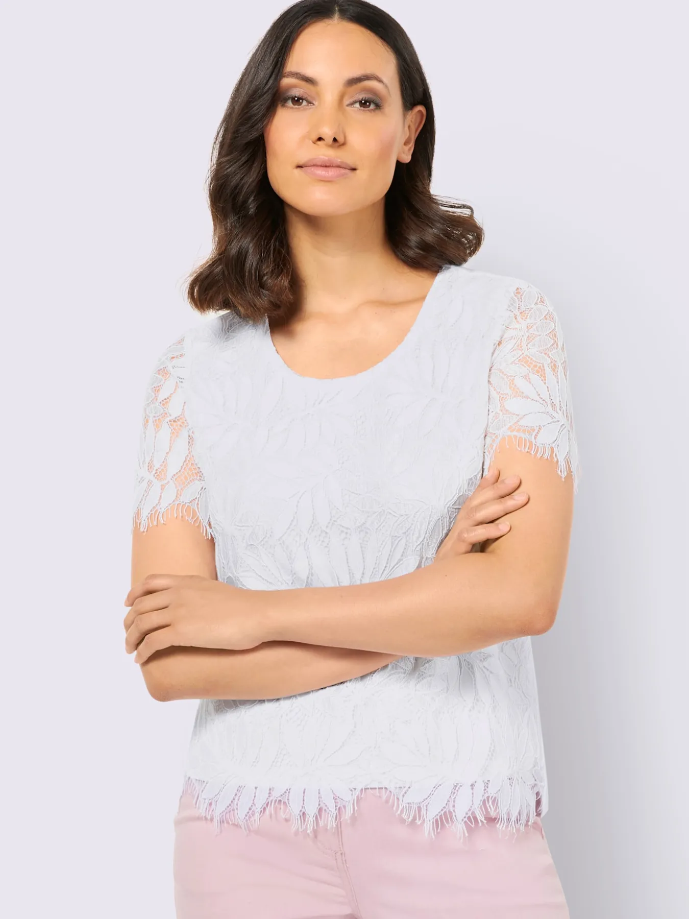 T-shirt en dentelle 40% viscose