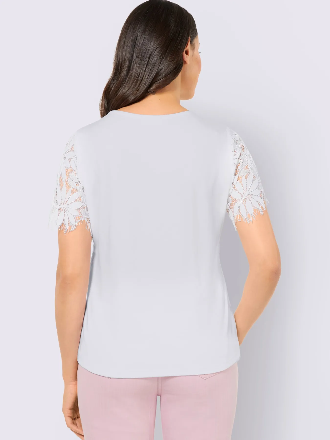 T-shirt en dentelle 40% viscose