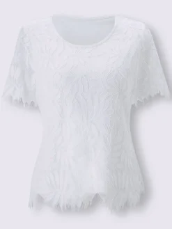 T-shirt en dentelle 40% viscose