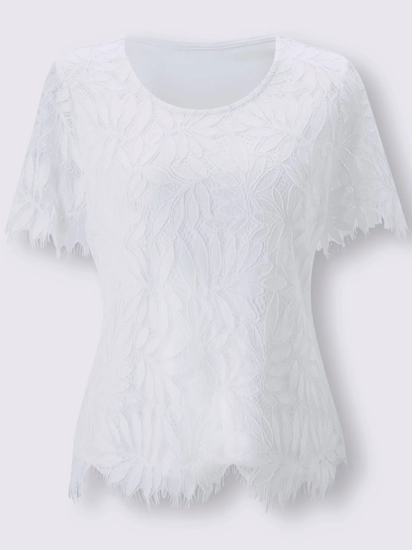 T-shirt en dentelle 40% viscose