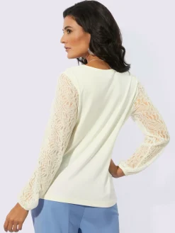 T-shirt en dentelle qualité viscose douce