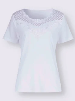 T-shirt en dentelle qualité lyocell estivale