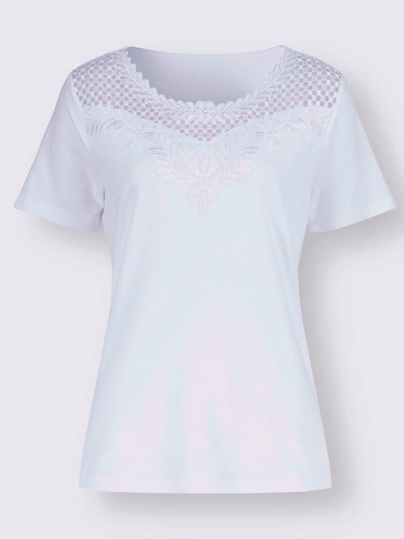T-shirt en dentelle qualité lyocell estivale