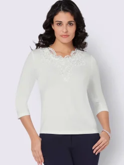 T-shirt en dentelle qualité lyocell
