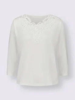 T-shirt en dentelle qualité lyocell