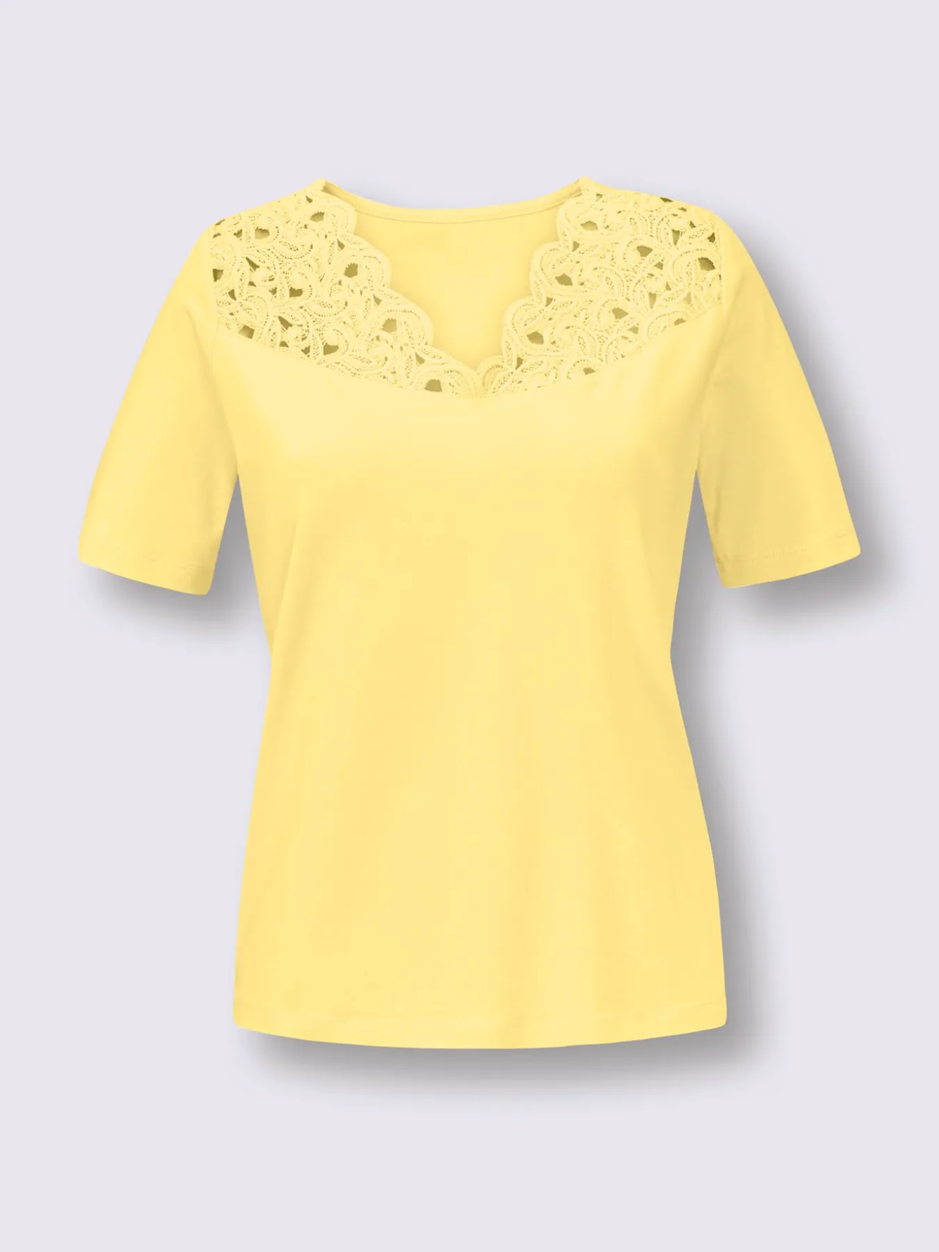 T-shirt en dentelle ultra-doux avec modal