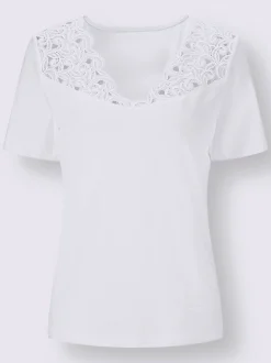 T-shirt en dentelle ultra-doux avec modal