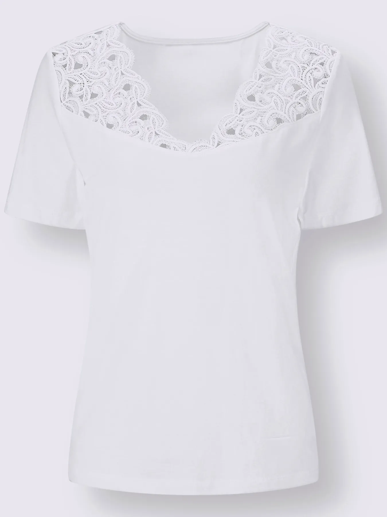 T-shirt en dentelle ultra-doux avec modal