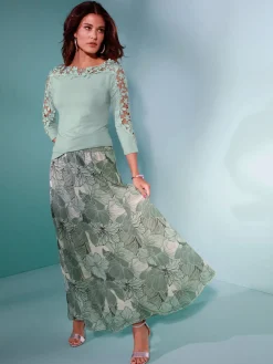 T-shirt en dentelle viscose