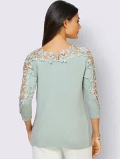 T-shirt en dentelle viscose