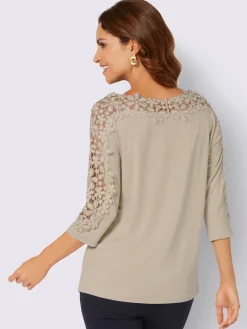 T-shirt en dentelle viscose