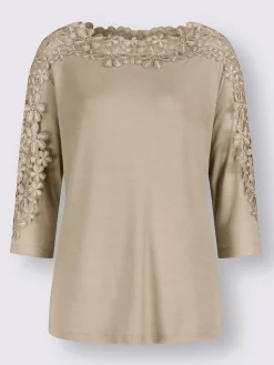 T-shirt en dentelle viscose