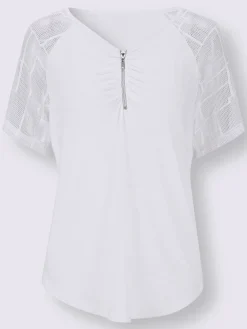 T-shirt en dentelle viscose