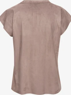 T-shirt en synthétique velours