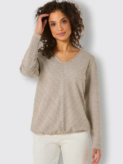 T-shirt en v