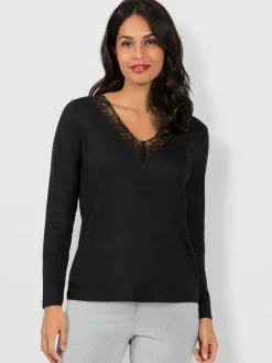 T-shirt en v 50% coton