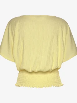 T-shirt en v fausse patte de boutonnage devant